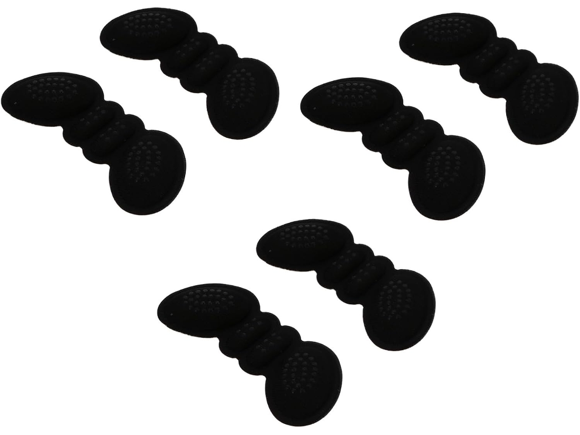Packove 6-protetores De Calcanhar Autoadesivos Esponja Preta, Resistentes À Flexão E Prevenção De Bolhas, Ideais Para