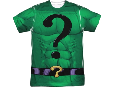 T-Shirt de Homem SUPERHEROMARVEL The Riddler Costume Dc Algodão (L)
