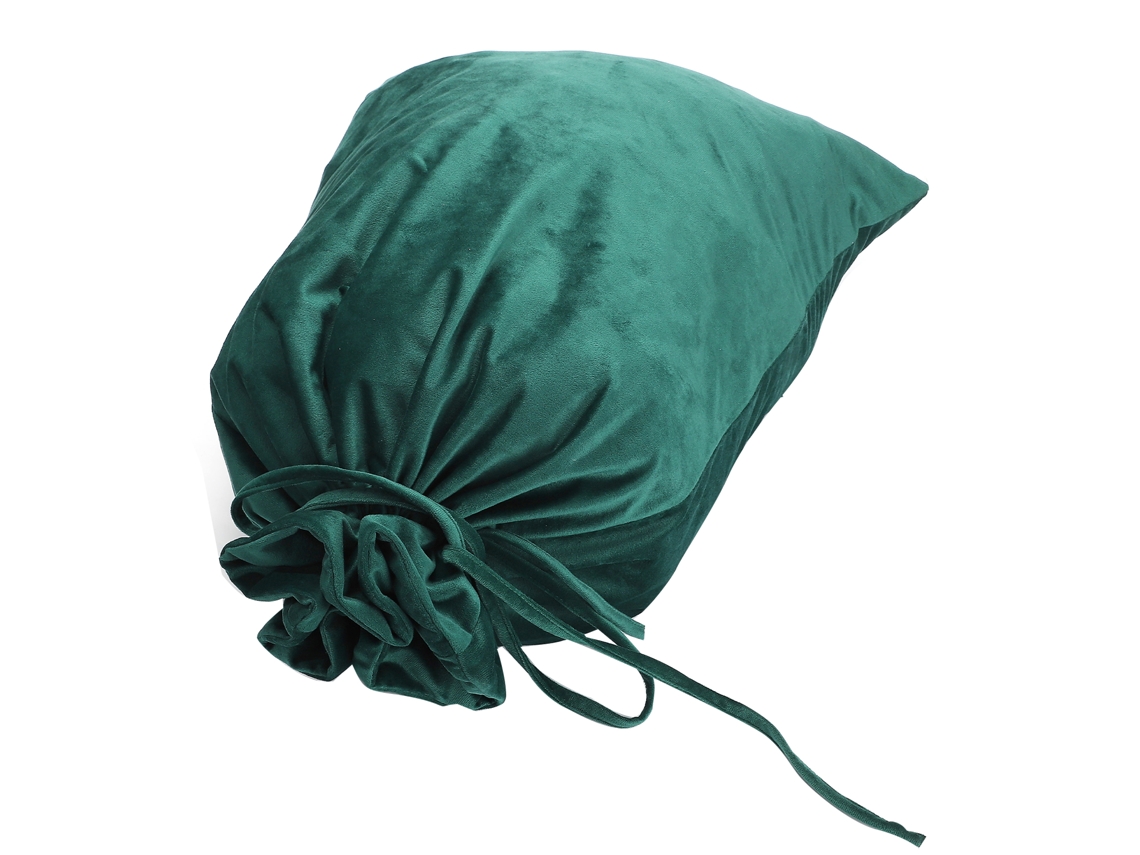 Laxiscreed Saco De Presente De Natal Em Veludo Verde 50x70cm Para Presentes Elegantes