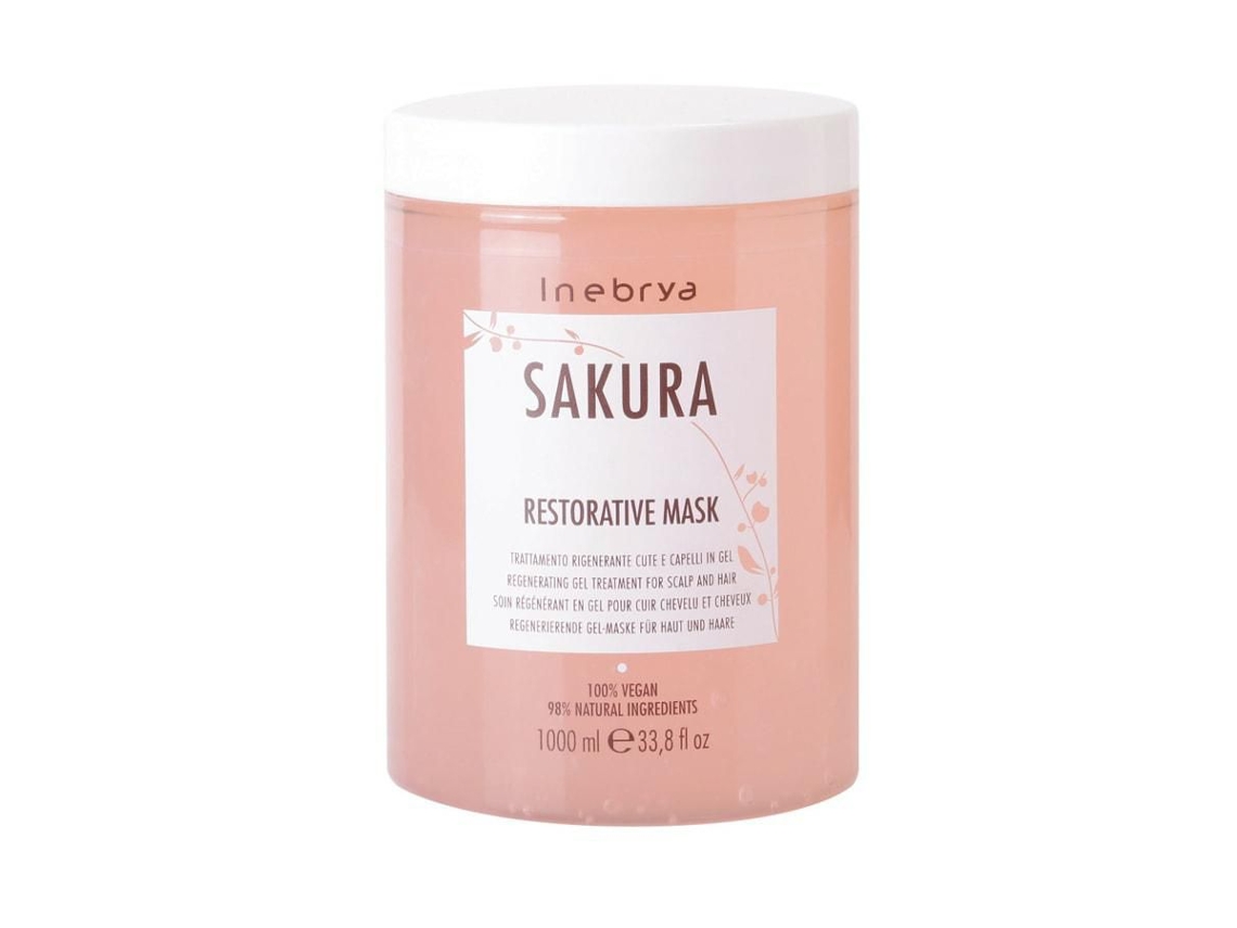 Máscara Capilar Restauradora Inebrya Sakura, 1000ml