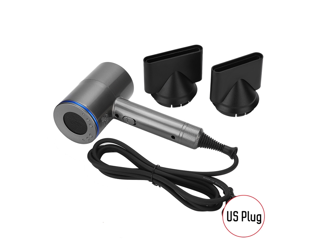 Secador De Cabelo De Temperatura Constante Potente De Baixo Ruído Para Estilo Rápido 1800w Com 3 Velocidades E 2 Bicos