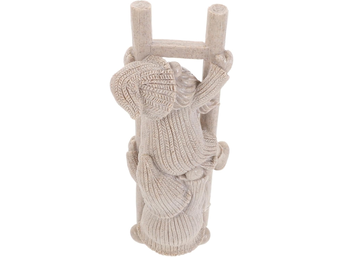 Estátua De Gnomo De Jardim Em Resina, Figura Divertida De Gnomo Escalando Para Decoração Externa, Va