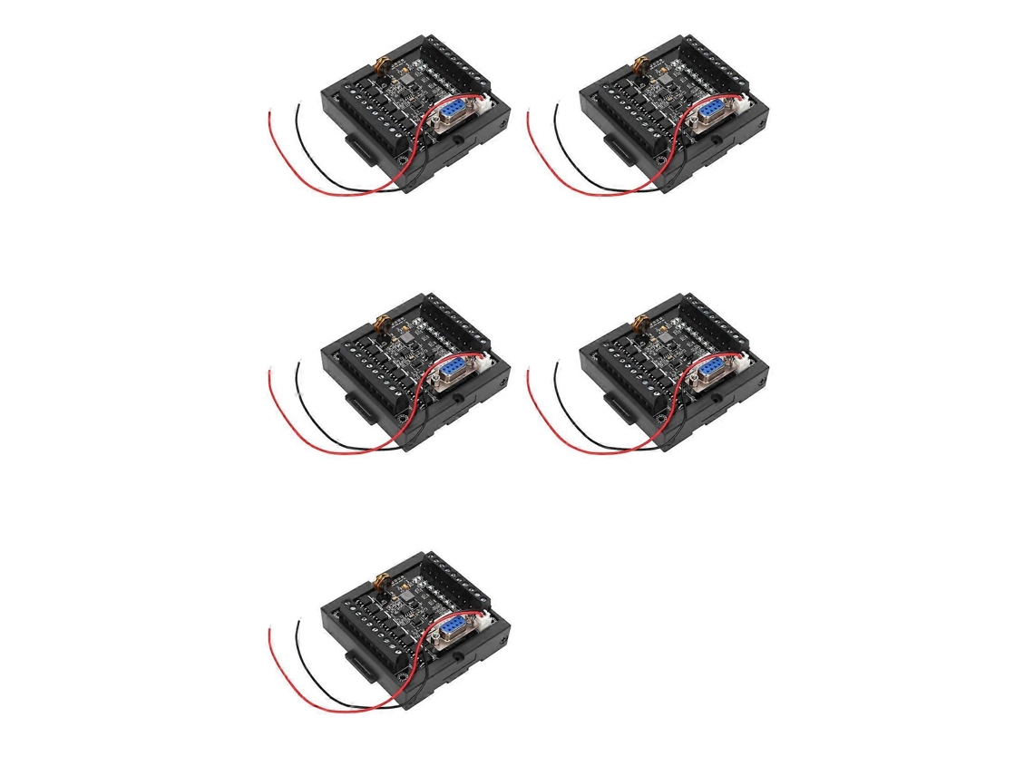 5x Programmable Controller Fx1n-20mt Plc Module Regulator Industrial Control Board Dc24v Programmable Logic Controller
