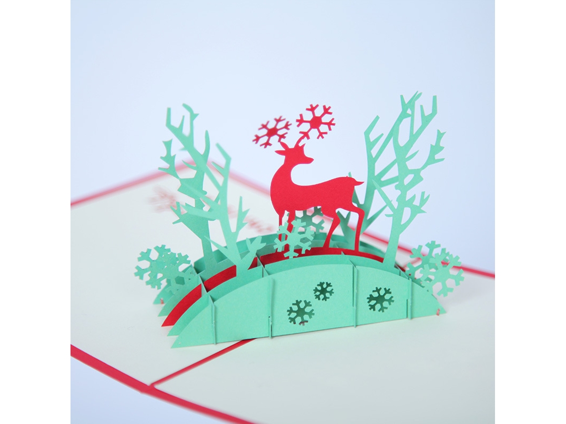 Cartões De Natal Criativos 3d Para O Dia De Natal Aquaforge