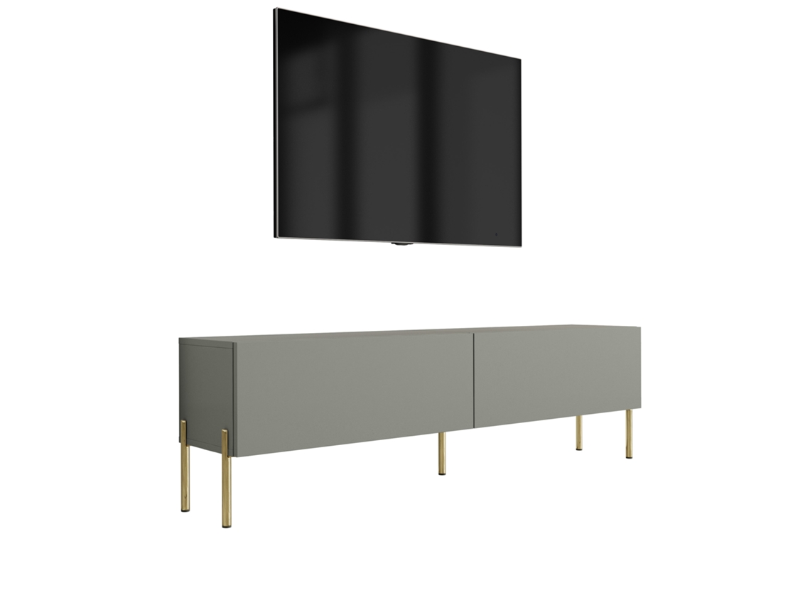 Móvel Tv : Aloe, 140 X 52 X 32 Cm, Patas Douradas 3E 3XE LIVING.COM