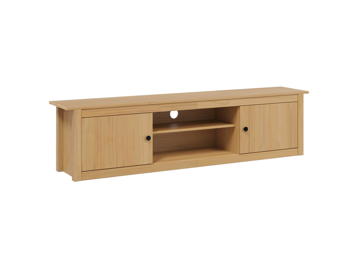 Conjunto 1 Armário De Parede Vidaxl Castanho Madeira De Pinho Maciça (158 X 40 X 39.5 Cm)