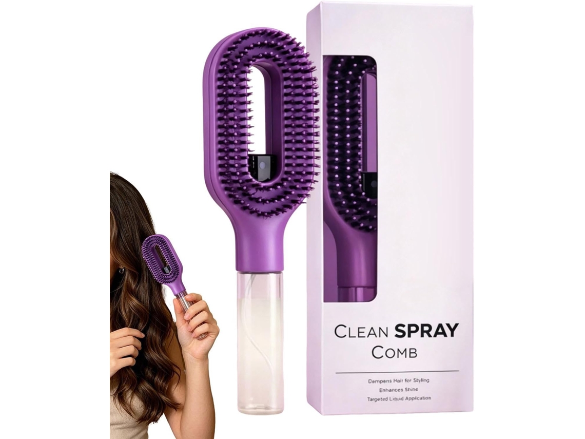 Escova Spray Para Cabelo Ferramenta 2em 1com Antifrizz Integrado, Escova Desembaraçadora Com Névoa 2em 1-ideal Para