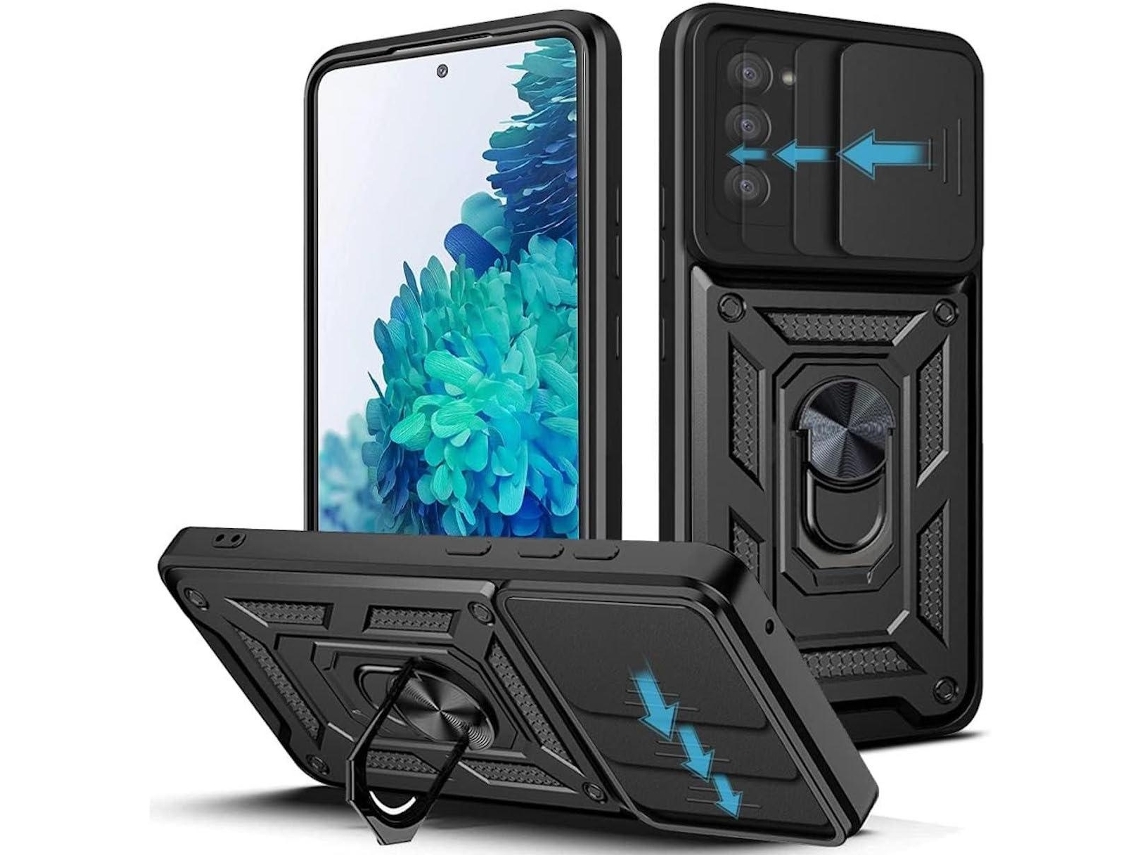Lurelia Capa Antichoque Para Samsung Galaxy S20 Fe 5g Com Anel, Proteção De Câmara E Película