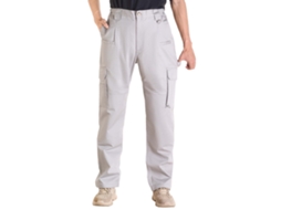Calças retardantes de chamas masculinas Vevor, 100% algodão, XXL, cinza