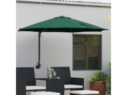 Vidaxl Guarda-sol De Jardim Verde 248 X 248 X 148 Cm Poliéster E Aço