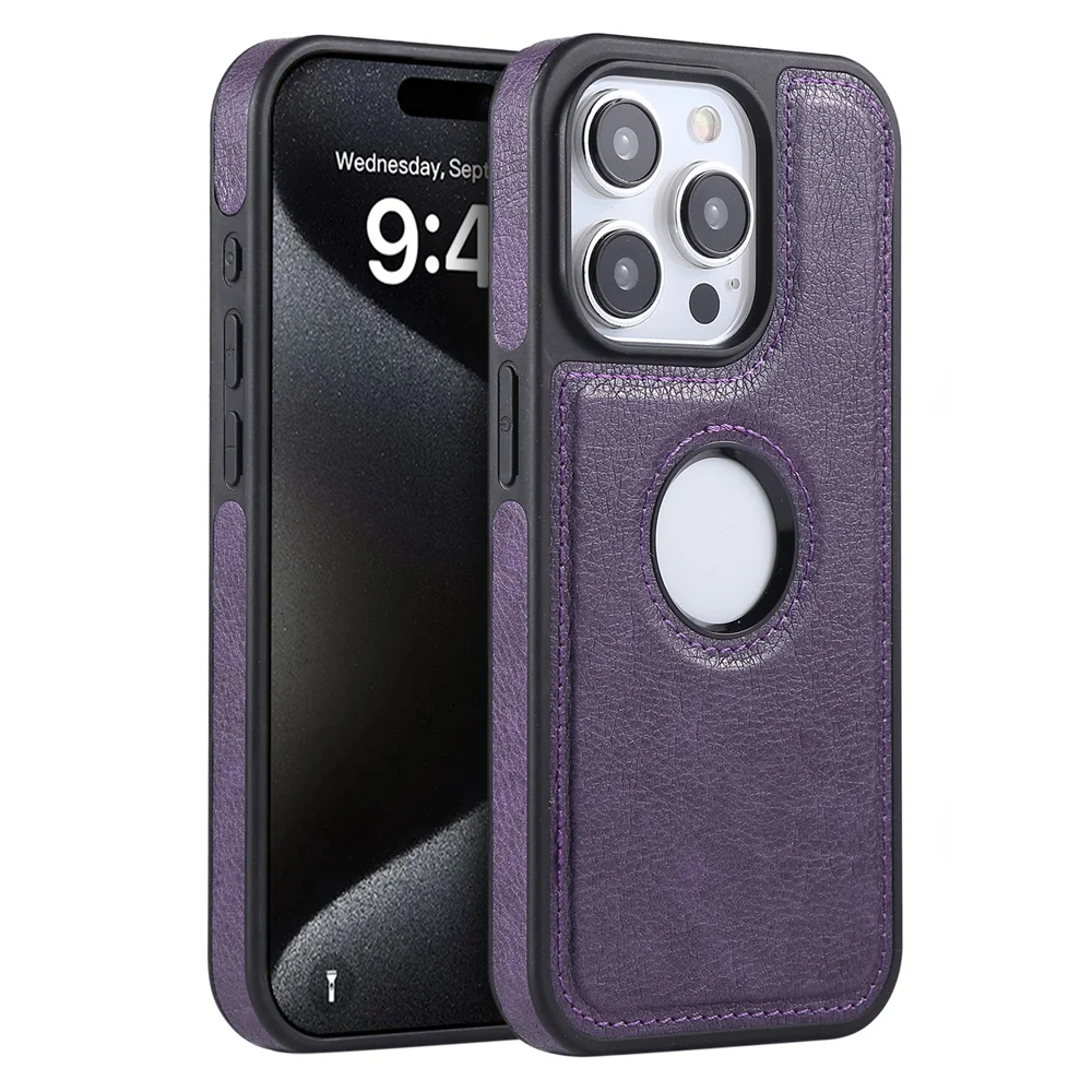 Capa De Luxo Para Celular Em Couro Pu Para Iphone 13 (roxa)