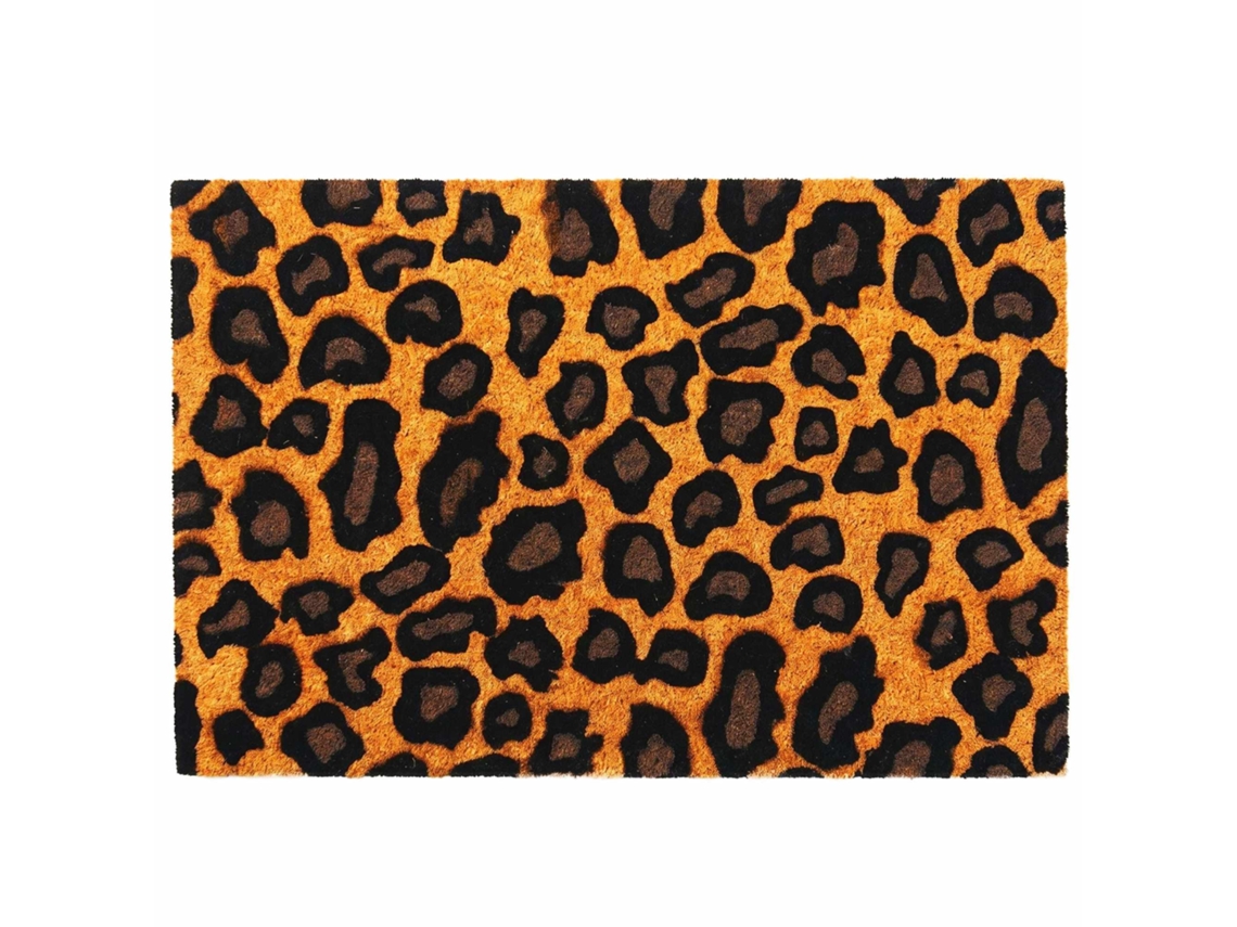Tapete De Coco Com Estampa E Base Pvc Antiderrapante 60x40 Cm