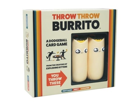 Jogo de Cartas EXPLODING KITTENS Throw Throw Burrito (Idade Mínima: 7 Anos - Dificuldade: Baixa)