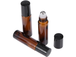 De 24 Frascos De Vidro Com Esfera De Aço Inoxidável, Frascos Recarregáveis Para Óleos.