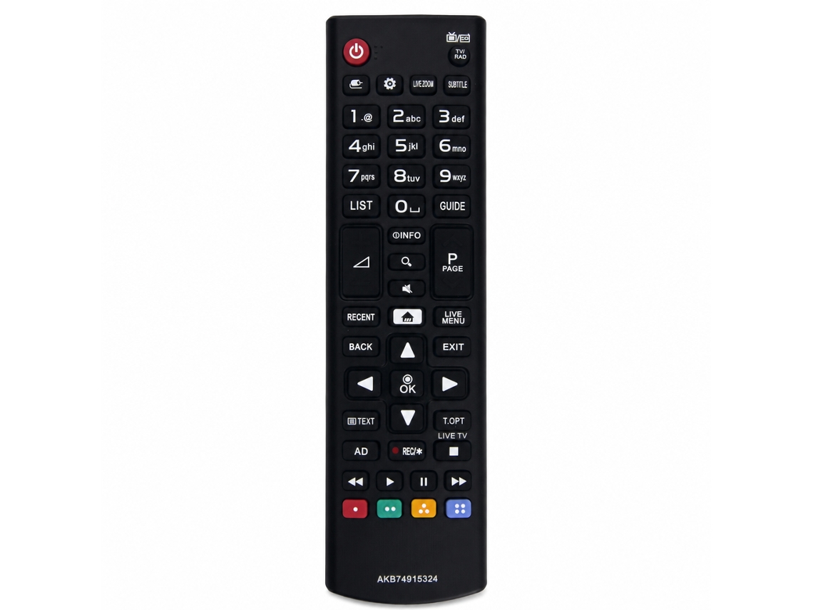 Comando À Distância Para Tv Compatível Com Lg Akb74915324, Com Teclas De Canais_zhd