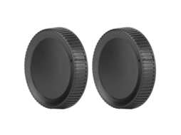 2 Pcs Black Universal Dslr Camera Lens Cover Rear Cap For Nikon Z6 Z7 And Z Mount Cameras LAXISCREED