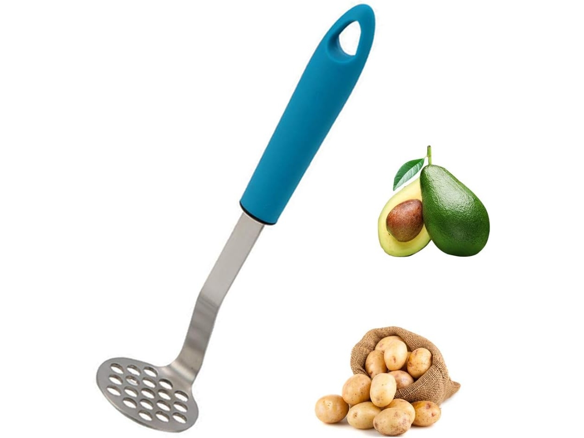 Purê de Mingau Pequeno com Purêador, Purê de Feijão e Batatas de Aço Inoxidável 304