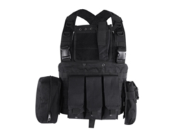 Chaleco Tático Multifuncional de Nylon Bk S/MARCA