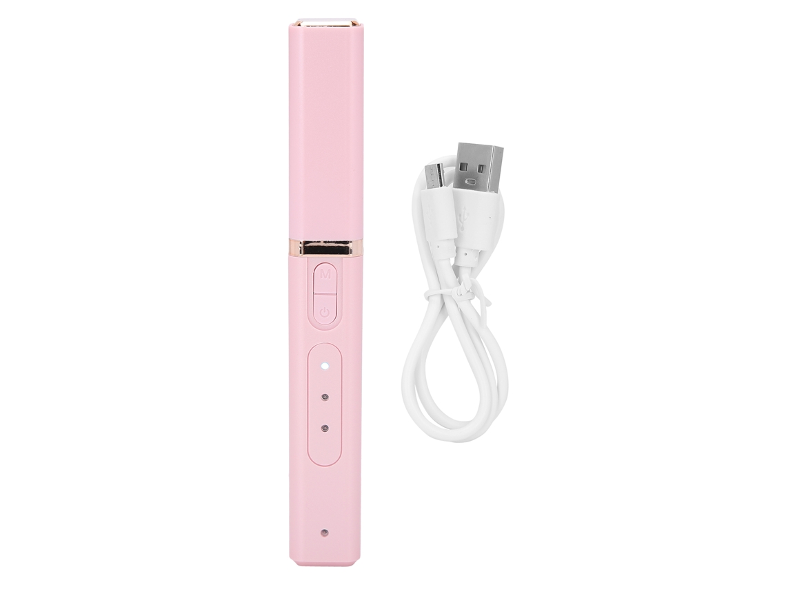 Pincel De Cílios Elétrico Recarregável Aquecimento Rápido Duração Longa Ferramenta De Curl De Cílios Rosa