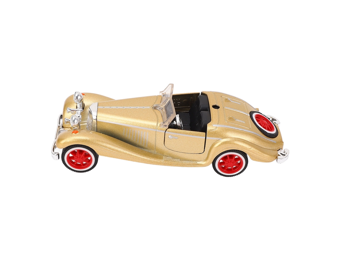 Ats modelo de Carro Descapotable Vintage em Escala 1:32 em Liga, Brinquedo Colecionável para Presente de Aniversário para Crianças Ouro