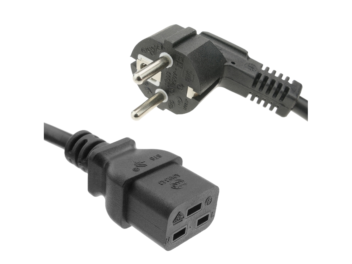 Bematik Cabo Elétrico 3X1,5Mm² Iec60320 C19-Fêmea para Schuko-Macho 3M