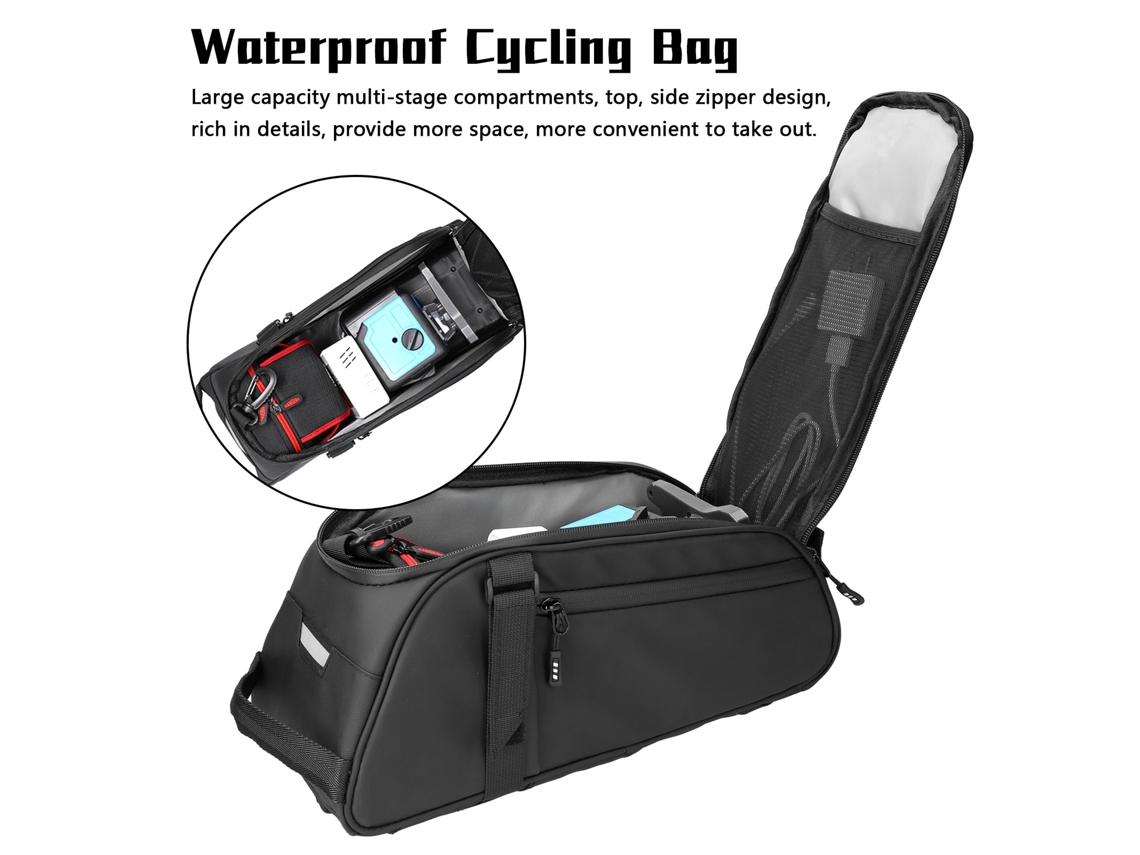 Bolsa Para Bicicleta Impermeável Mochila De Banco Alta Capacidade Sacola Ciclismo Resistente À Água