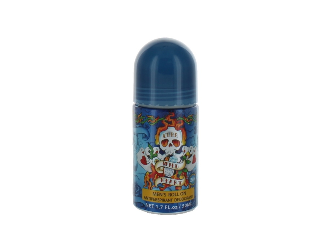 Wild Heart Roll On Deodorant, 50ml Cuba Original