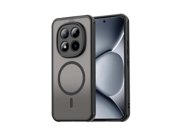 Capa Tumundosmartphone Magnética Para Xiaomi Redmi Note 15 Pro 5g Com Borda Preta E Proteção Para A Câmera