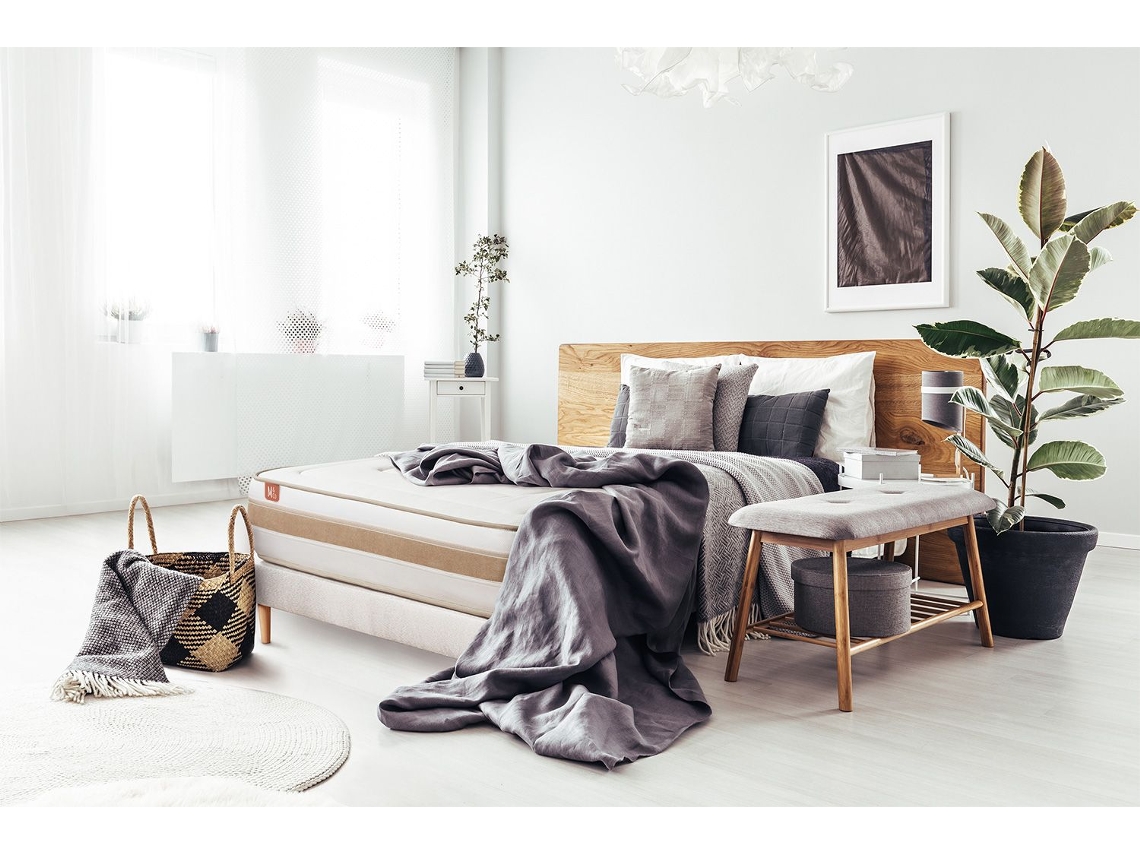 Colchão Base Le Raffiné MARMOTTES Espuma com memória Branco (140x190cm)