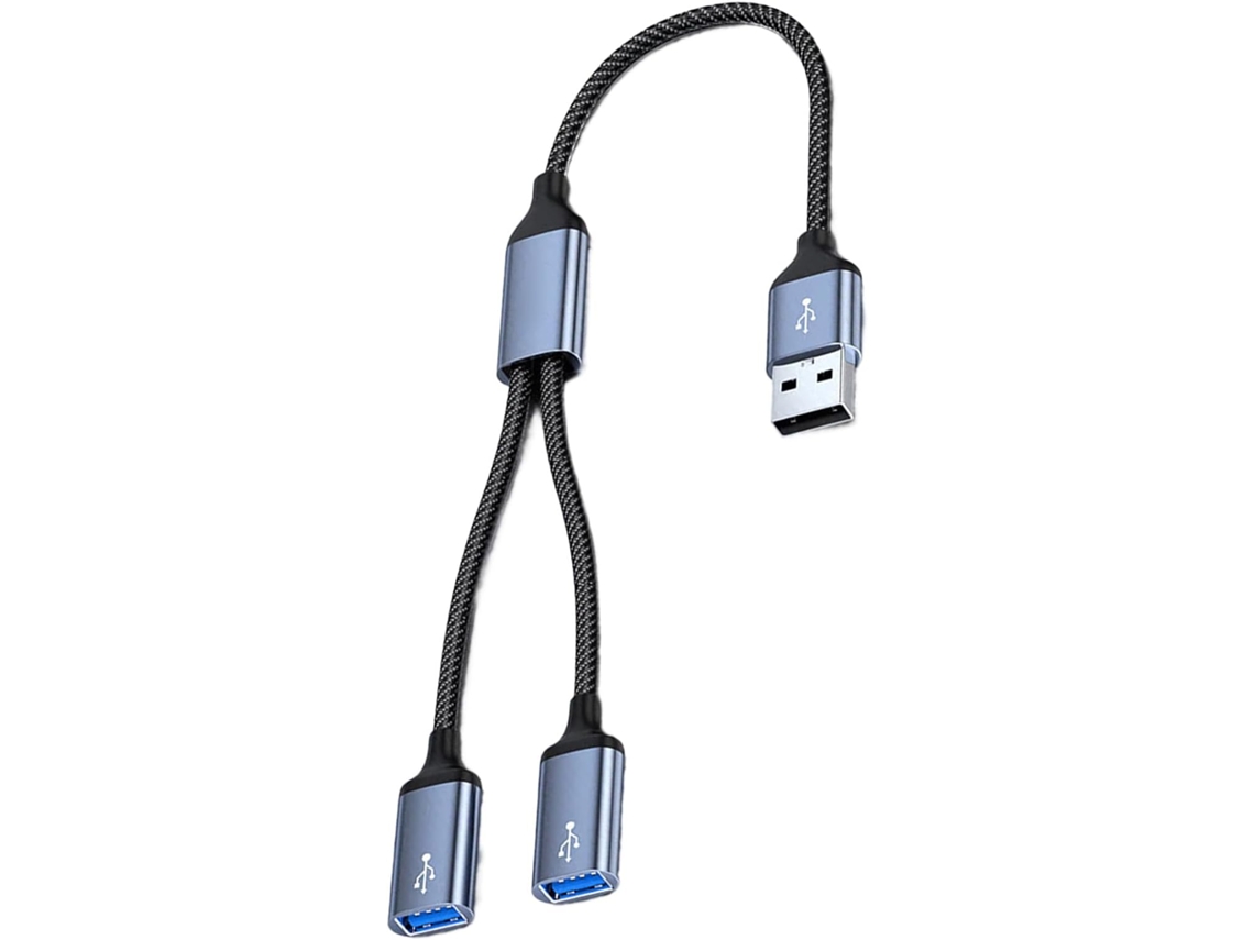 Hub Usb Extensor Em Liga De Alumínio Para Transferência De Arquivos Rápida E De Alta Velocidade.