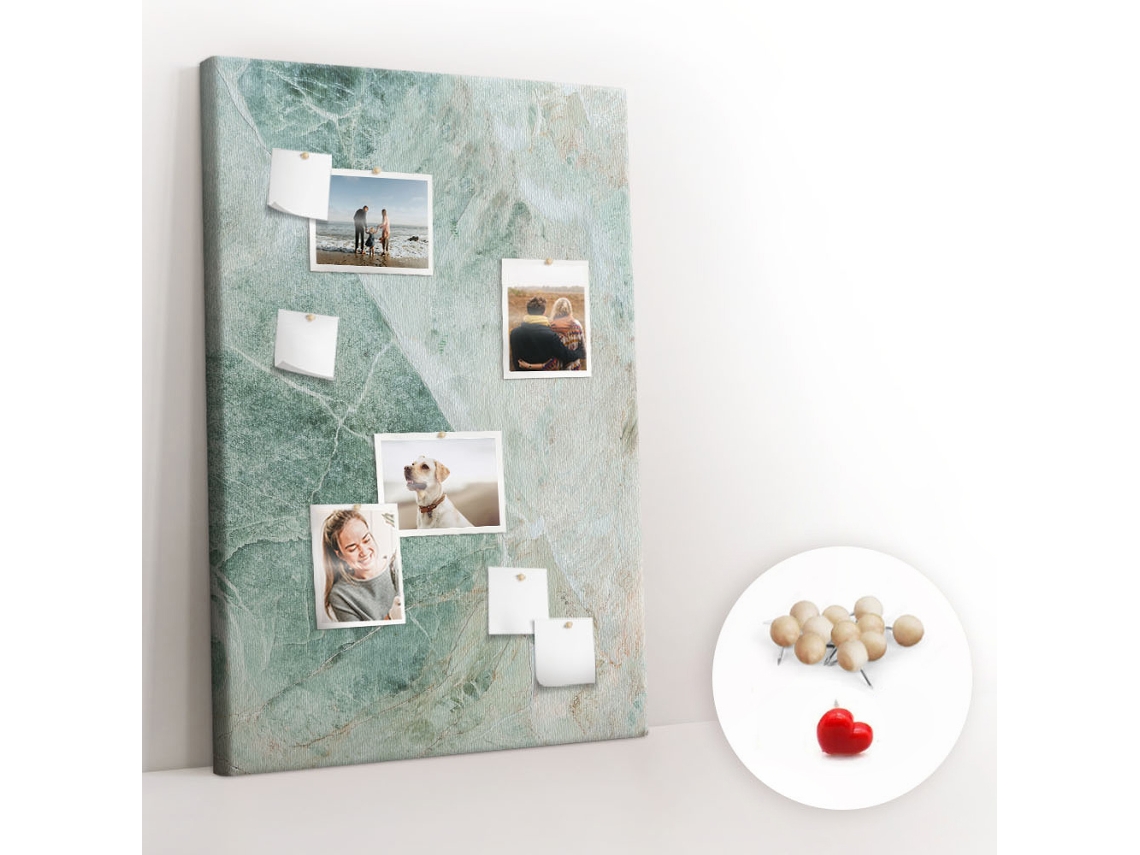 Painel De Cortiça Para Parede Pedra De Mármore Para O Escritório Espelharte (80x120 Cm)