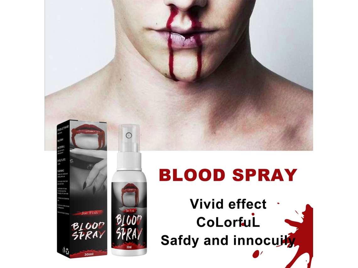 Spray De Sangue Falso Realista Para Maquiagem Rápida