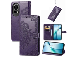 Capa De Couro Para Celular Com Estampa De Flor De Mandala