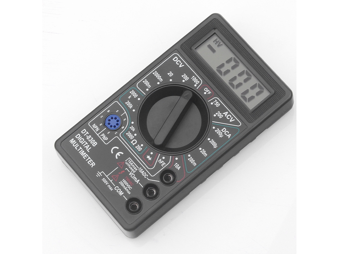 Voltímetro, Amperímetro E Ohmímetro Digital Lcd Dt830b