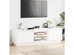 Vidaxl Móvel de Tv 140x35x40 Cm Madeira de Pinho Maciça Branco