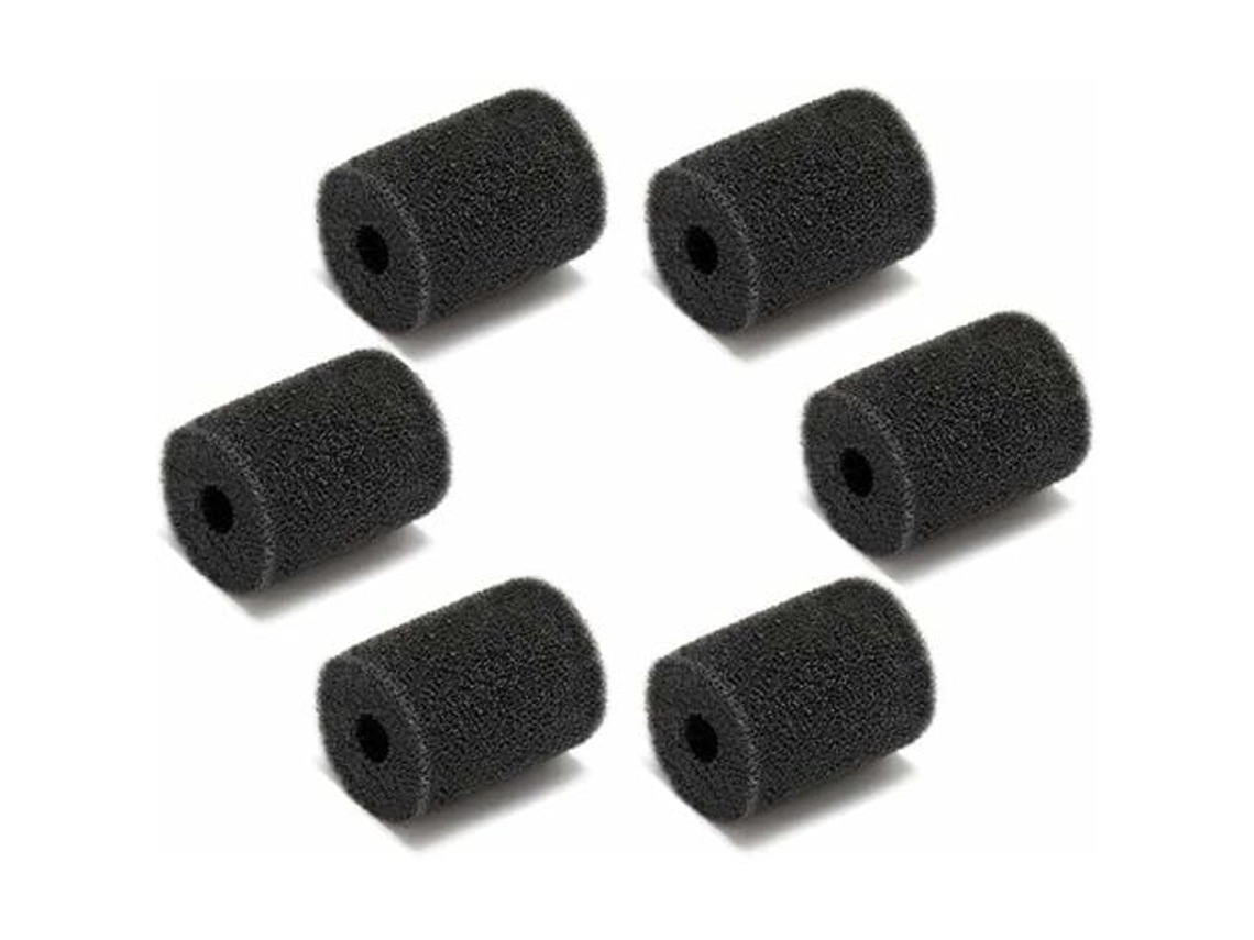 Kit de Limpeza de Piscina 6 Peças de Esponja Preta ZMDECQNA