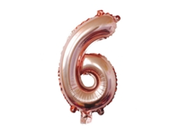 Laxiscreed Balão Grande Rose Dourado Para Festas E Aniversários Número 6