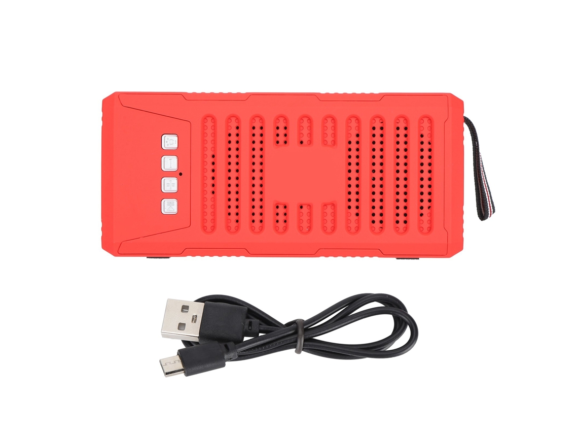 Aetheria alto falante Bluetooth Portátil com Lanterna Led, Rádio Fm, Som Estéreo e Cartão de Memória
