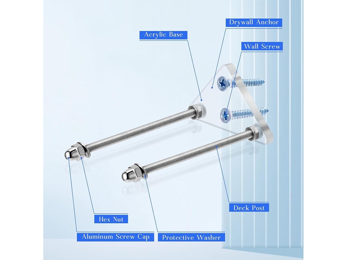 Suporte de Parede para 8 Skates, Ideal para Exibir Shapes. SFUSHOS
