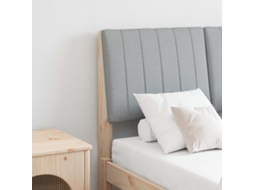 Vidaxl Cabeceira Estofada Cinzento-claro 120 Cm