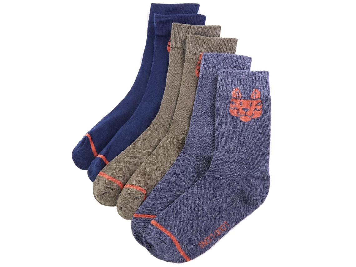 Meias Para Criança 5 Pares Ue 30-34