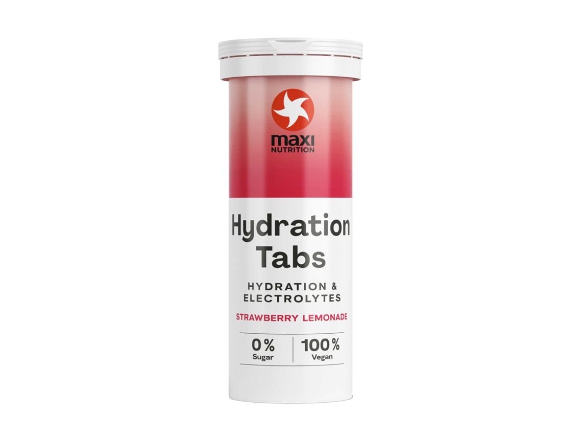 Comprimidos de hidratação de morango Hydration Maxi Nutrition