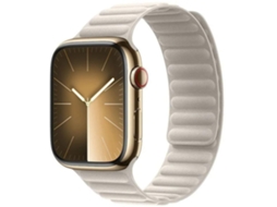 Bracelete Elos Magnética em Tecido para Apple Watch Series 9 45Mm Luz das Estrelas VEANXIN