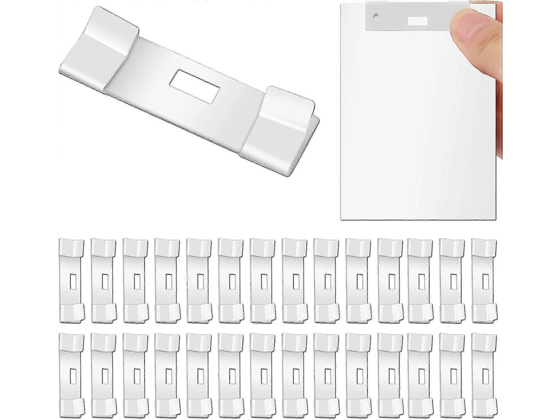 Omni 30 Piezas Clip Reparación Persianas Verticales Metal Tabs Guardacubos Reemplazo Lamas Ventanas