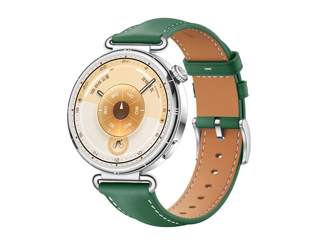Bracelete para Huawei Watch Gt 6 Couro Macio Fivela Prateada Verde XIAOMOYU (41mm)