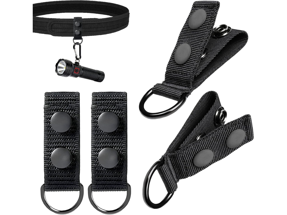 Conjunto de 4 presilhas de cinto de nylon