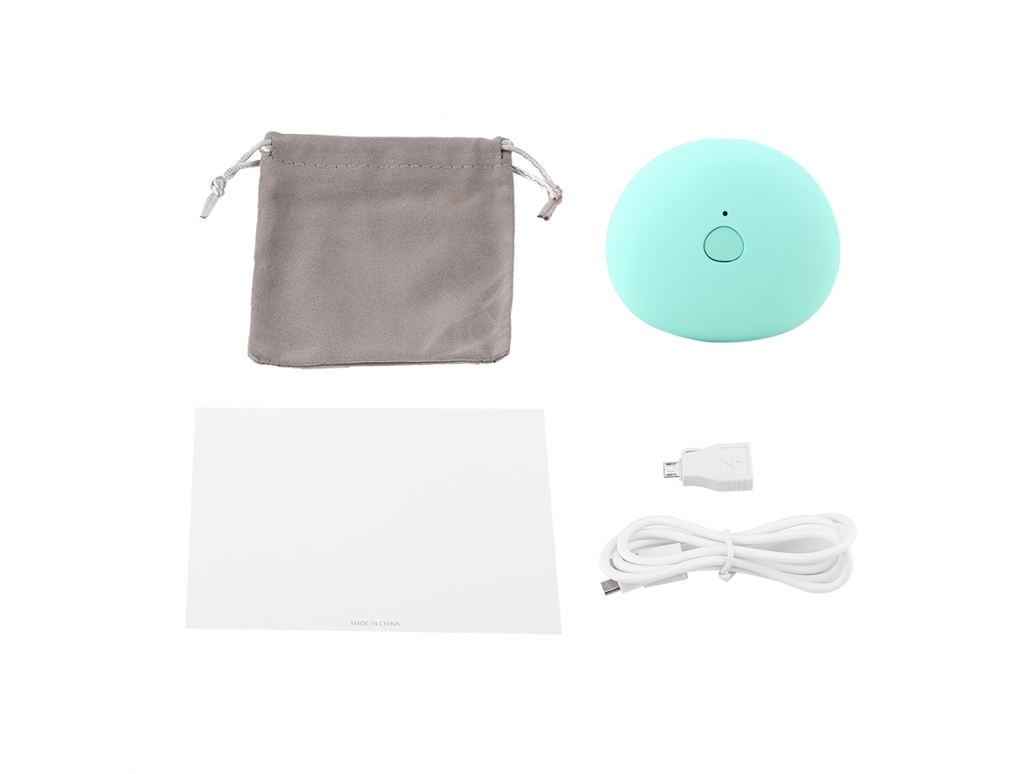 Laxiscreed Aquecedor De Mãos Usb Portátil Em Azul, Almofada Elétrica Com Design De Macaron E Pedra Da Sorte