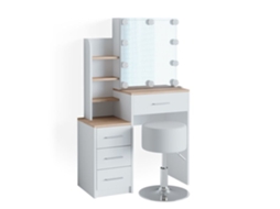Toucador Conrada Sonoma Iluminação Led VICCO Branco (80 cm)