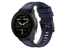 Pulseira Para Garmin Forerunner 955 - Silicone Cor Sólida - Fivela Preta