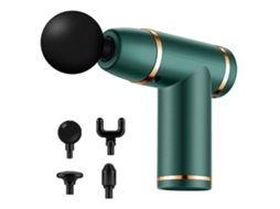 Pistola de massagem portátil recarregável USB Brilvibera Mini para fáscia, relaxamento muscular e condicionamento físico (168 modelos verdes)